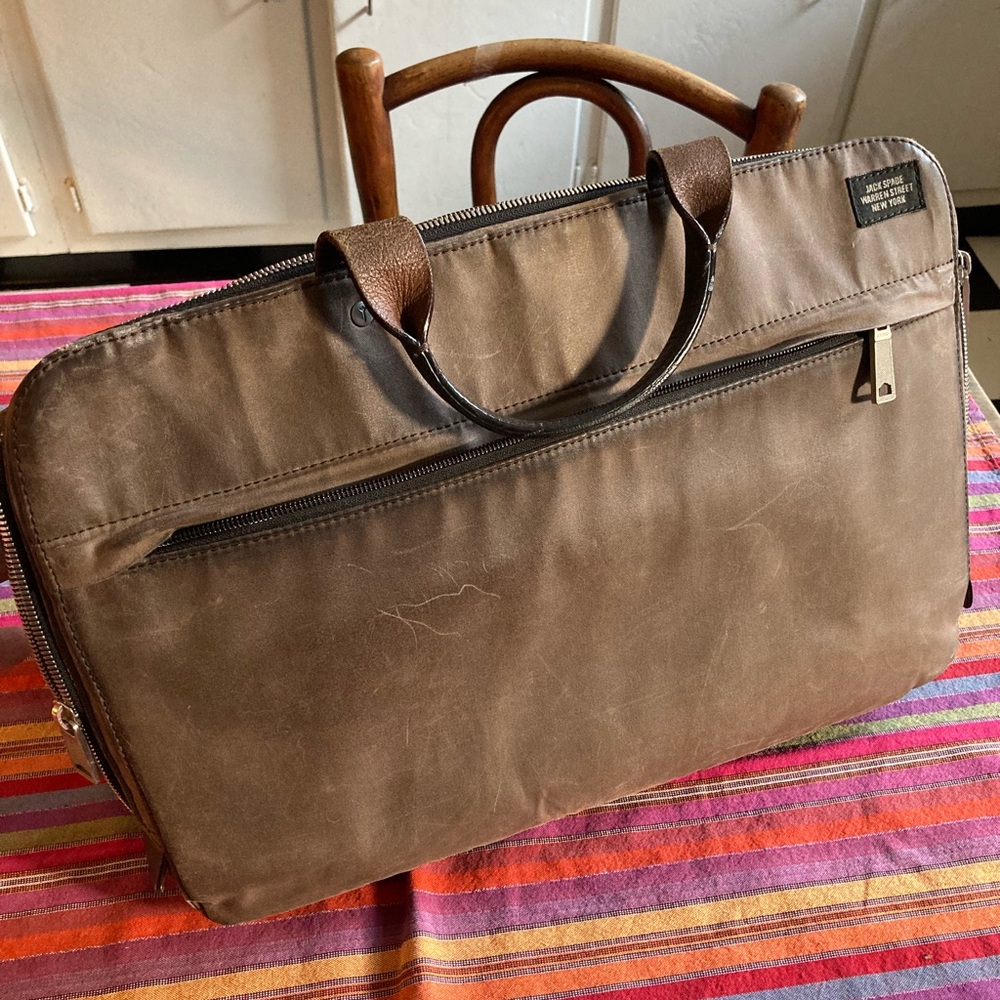 Jack Spade Wax Canvas Bag